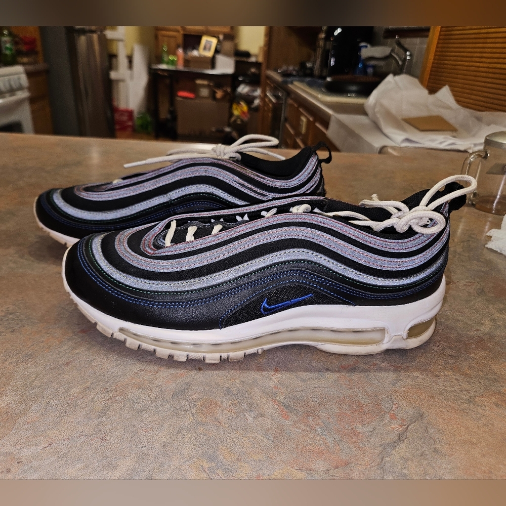 Nike Air Max 97 "Rainbow Stitch" Black Sneakers